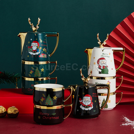 Customization Christmas Ceramic Cup Set Promotional Products