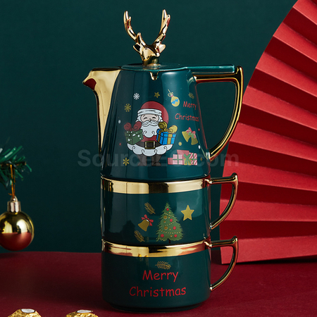 Customization Christmas Ceramic Cup Set Promotional Products