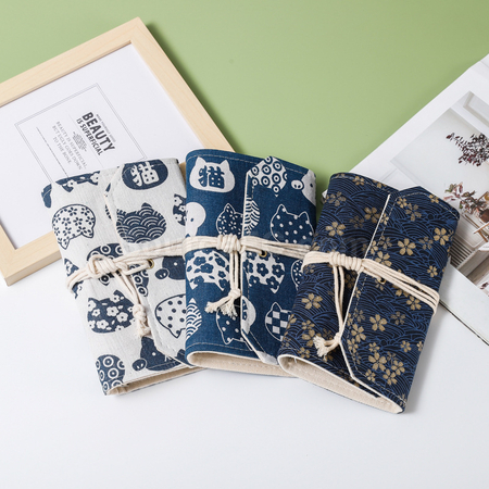 Customization Vintage Loose-leaf Notebook with Fabric Cover Promotional Products