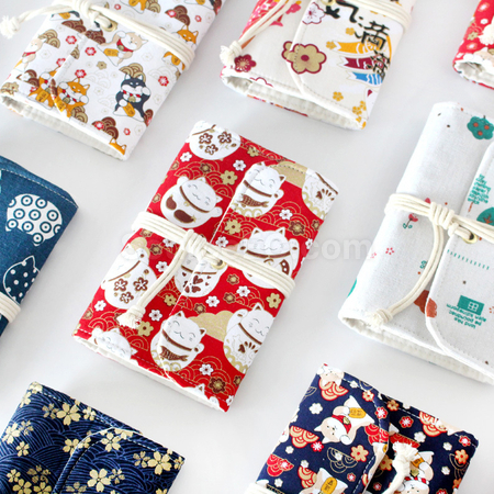 Customization Vintage Loose-leaf Notebook with Fabric Cover Promotional Products
