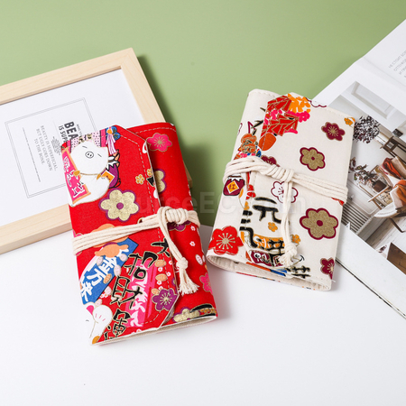 Customization Vintage Loose-leaf Notebook with Fabric Cover Promotional Products