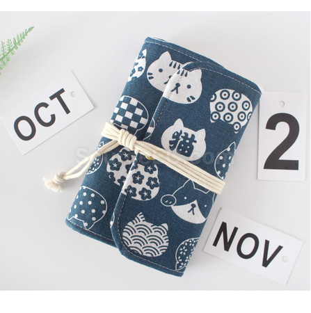Customization Vintage Loose-leaf Notebook with Fabric Cover Promotional Products