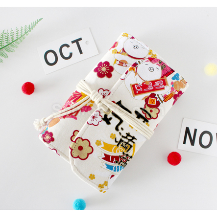 Customization Vintage Loose-leaf Notebook with Fabric Cover Promotional Products