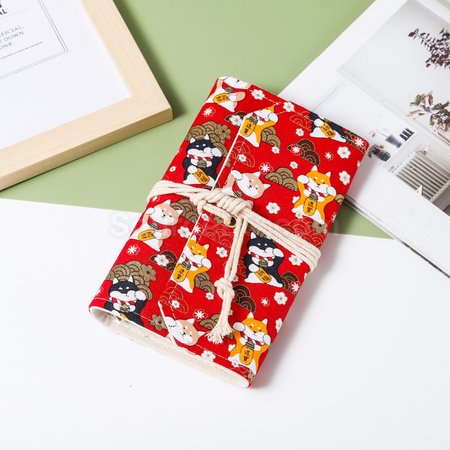Customization Vintage Loose-leaf Notebook with Fabric Cover Promotional Products