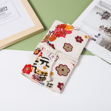 Customization Vintage Loose-leaf Notebook with Fabric Cover Promotional Products
