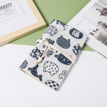 Customization Vintage Loose-leaf Notebook with Fabric Cover Promotional Products