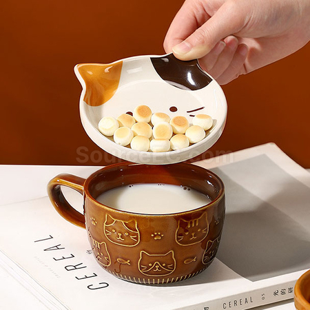 Customization Kawaii Japanese Mug with Lid Promotional Products