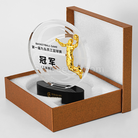 Customization Basketball Crystal Trophy Promotional Products