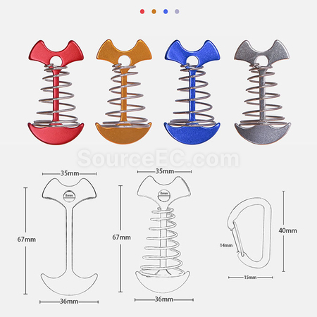 Customization Camping Tent Fishbone Nails Promotional Products