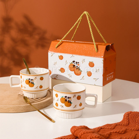 Customization Big Fortuue Towel and Coffee Cup Set Promotional Products