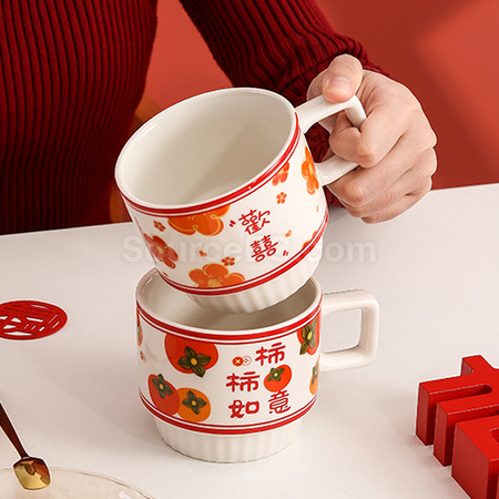 Customization Happy Towel and Coffee Cup Set Promotional Products