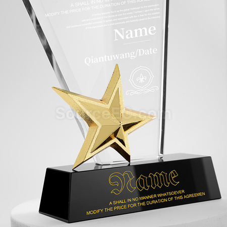 Customization Crystal Trophy Promotional Products