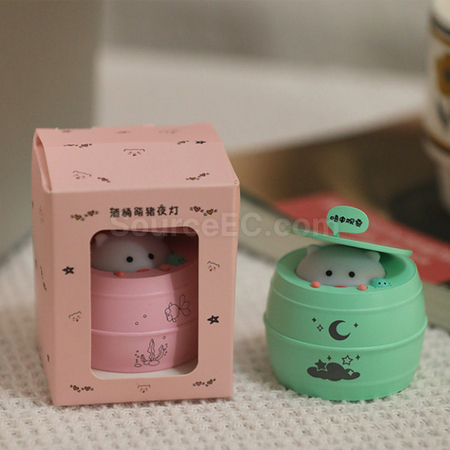 Customization Cute Barrel Night Light Promotional Products