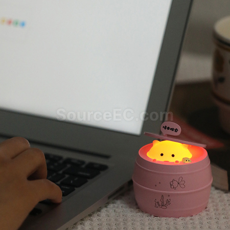Customization Cute Barrel Night Light Promotional Products