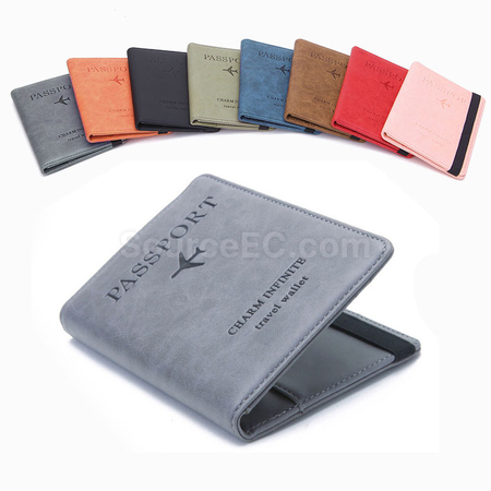Customization Pu RFID Passport Case Promotional Products
