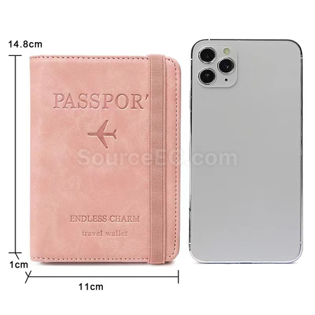 Customization Pu RFID Passport Case Promotional Products