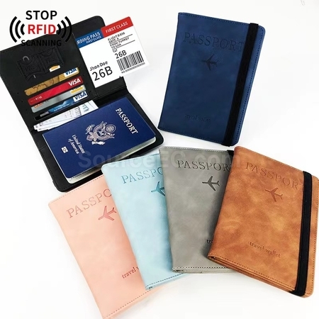 Customization Pu RFID Passport Case Promotional Products