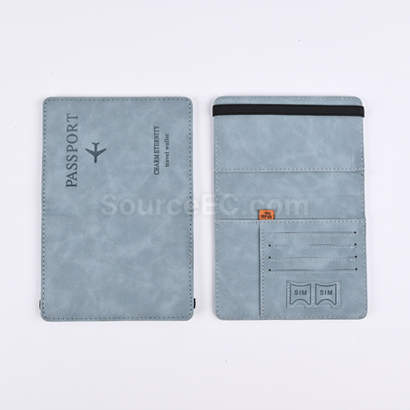 Customization Pu RFID Passport Case Promotional Products