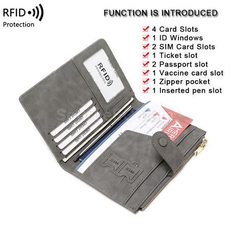 Customization Pu RFID Passport Case Promotional Products