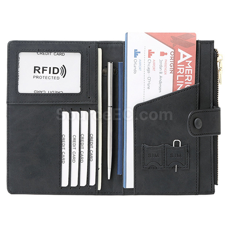 Customization Pu RFID Passport Case Promotional Products