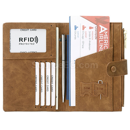 Customization Pu RFID Passport Case Promotional Products