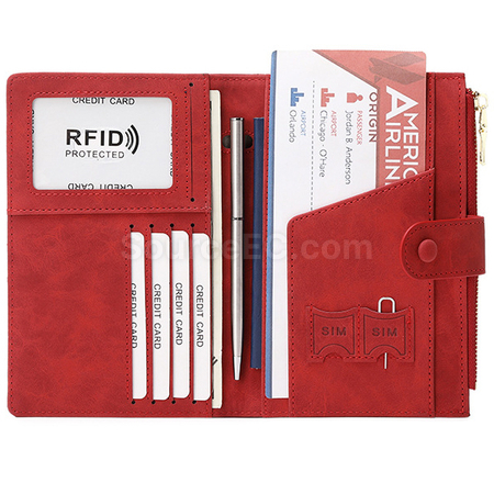 Customization Pu RFID Passport Case Promotional Products