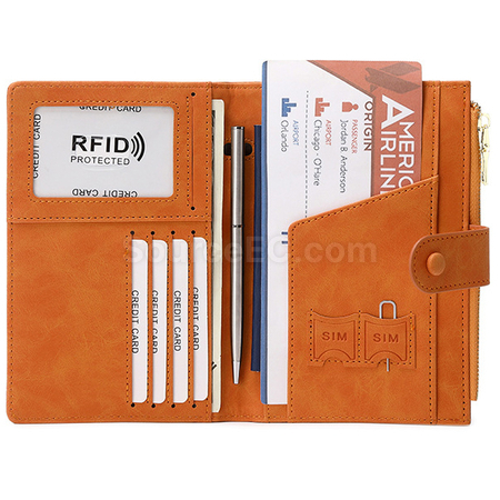 Customization Pu RFID Passport Case Promotional Products
