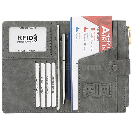 Customization Pu RFID Passport Case Promotional Products