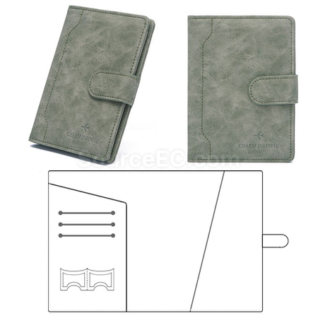 Customization Pu RFID Passport Case Promotional Products