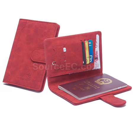 Customization Pu RFID Passport Case Promotional Products