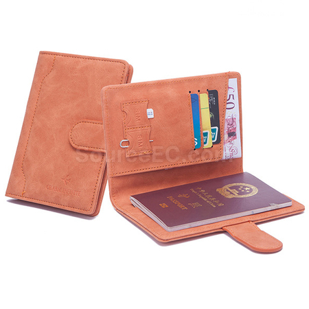 Customization Pu RFID Passport Case Promotional Products