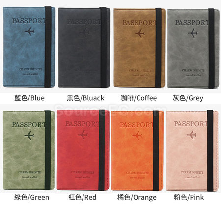 Customization Pu RFID Passport Case Promotional Products