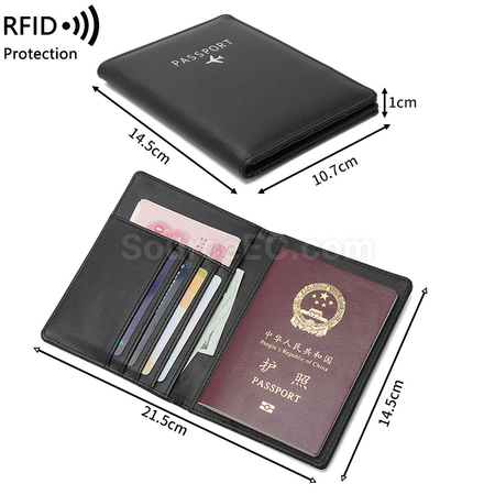 Customization Pu RFID Passport Case Promotional Products