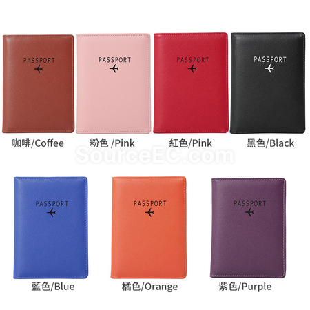 Customization Pu RFID Passport Case Promotional Products
