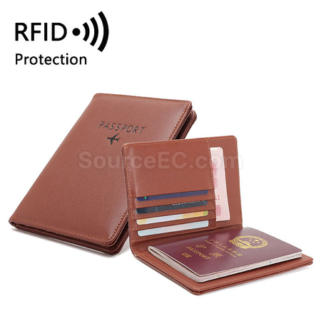 Customization Pu RFID Passport Case Promotional Products