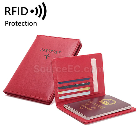 Customization Pu RFID Passport Case Promotional Products