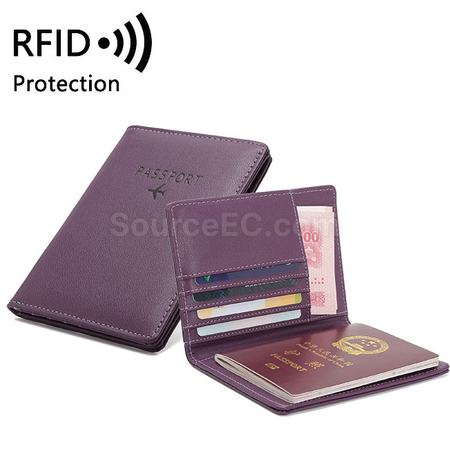 Customization Pu RFID Passport Case Promotional Products
