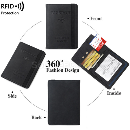 Customization Pu RFID Passport Case Promotional Products