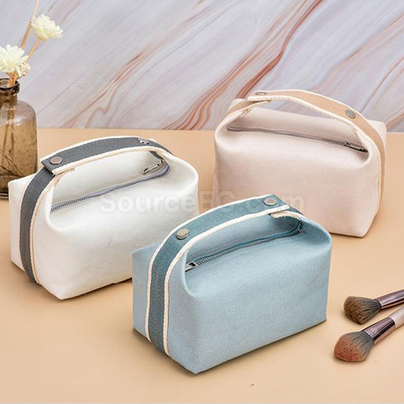 Customization Portable Travel Canvas Cosmetic Bag Promotional Products