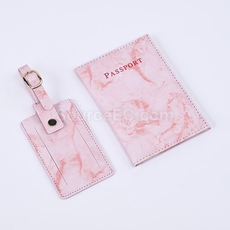 Customization PU Luggage Tag and Passport Case Gift Set Promotional Products