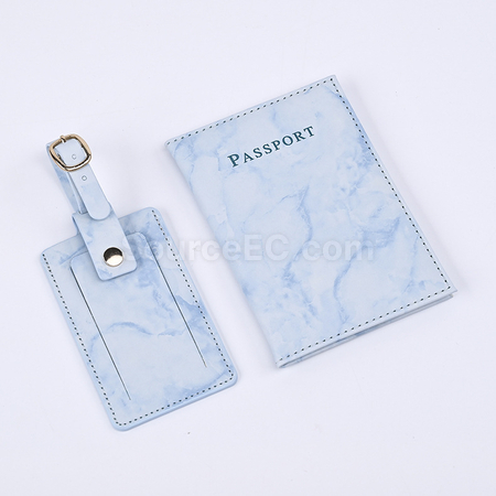 Customization PU Luggage Tag and Passport Case Gift Set Promotional Products