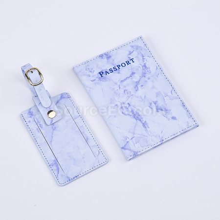 Customization PU Luggage Tag and Passport Case Gift Set Promotional Products