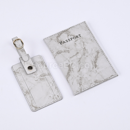 Customization PU Luggage Tag and Passport Case Gift Set Promotional Products