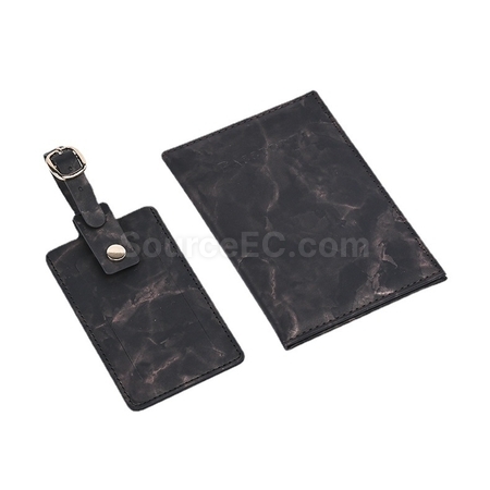 Customization PU Luggage Tag and Passport Case Gift Set Promotional Products