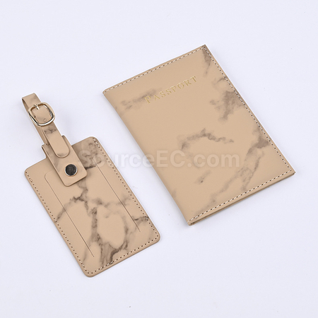 Customization PU Luggage Tag and Passport Case Gift Set Promotional Products
