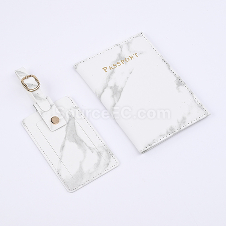 Customization PU Luggage Tag and Passport Case Gift Set Promotional Products