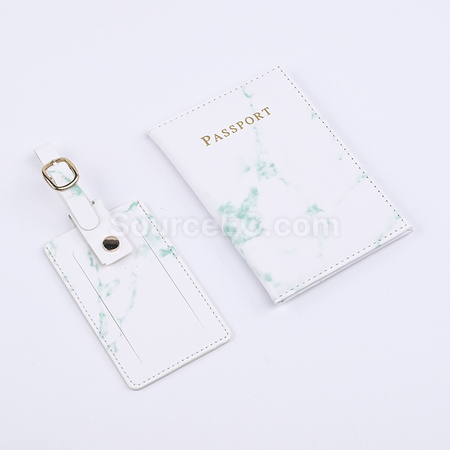 Customization PU Luggage Tag and Passport Case Gift Set Promotional Products