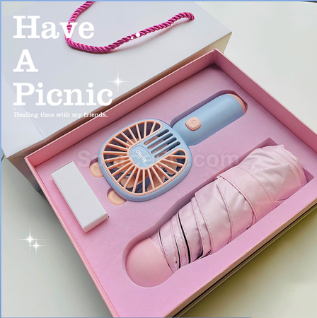 Customization Fan Umbrella Gift Set Promotional Products