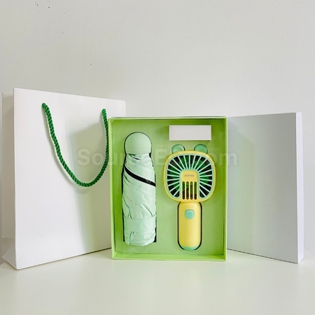 Customization Fan Umbrella Gift Set Promotional Products