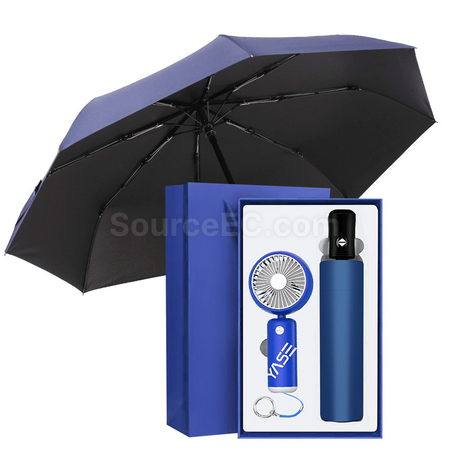 Customization Fan Umbrella Gift Set Promotional Products